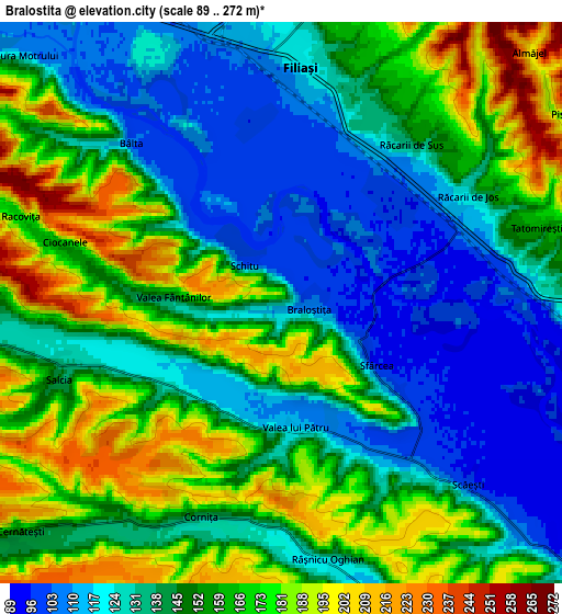 Zoom OUT 2x Braloştiţa, Romania elevation map