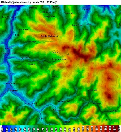 Zoom OUT 2x Blideşti, Romania elevation map