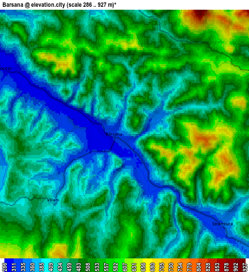 Zoom OUT 2x Bârsana, Romania elevation map