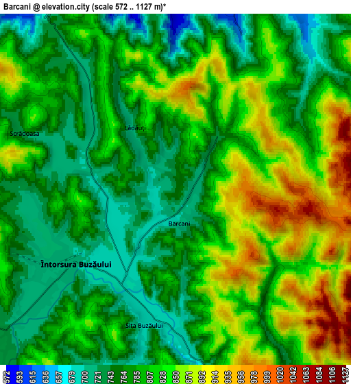 Zoom OUT 2x Barcani, Romania elevation map