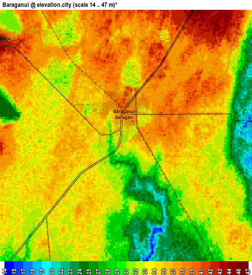 Zoom OUT 2x Bărăganul, Romania elevation map