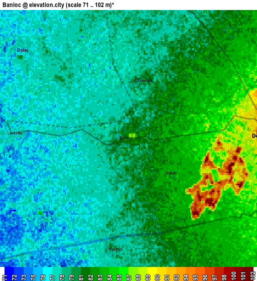 Zoom OUT 2x Banloc, Romania elevation map