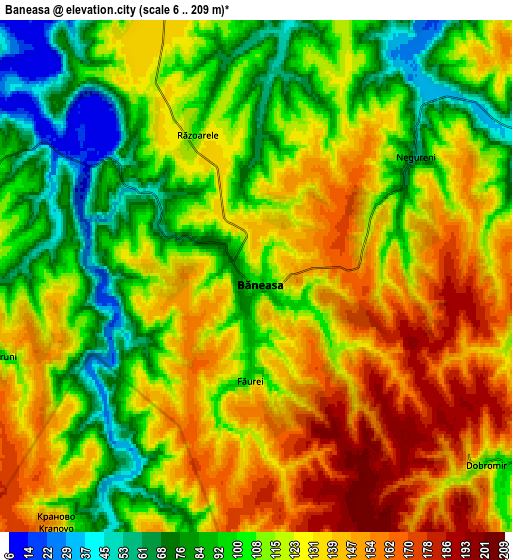 Zoom OUT 2x Băneasa, Romania elevation map