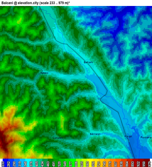 Zoom OUT 2x Balcani, Romania elevation map