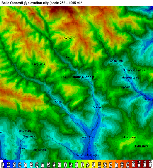 Zoom OUT 2x Băile Olăneşti, Romania elevation map