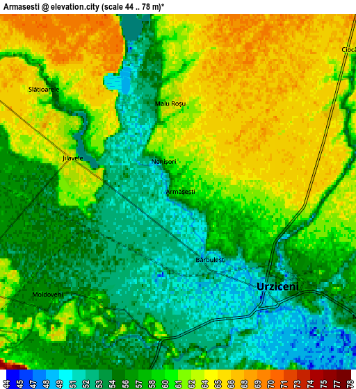 Zoom OUT 2x Armăşeşti, Romania elevation map