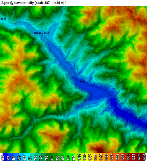 Zoom OUT 2x Agăş, Romania elevation map