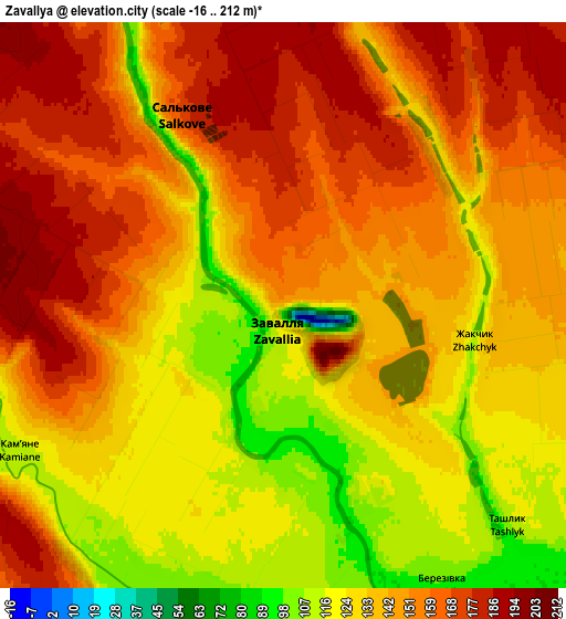 Zoom OUT 2x Zavallya, Ukraine elevation map