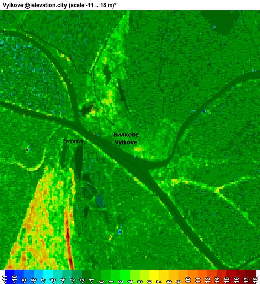 Zoom OUT 2x Vylkove, Ukraine elevation map