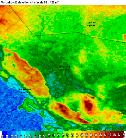 Zoom OUT 2x Voronkov, Ukraine elevation map