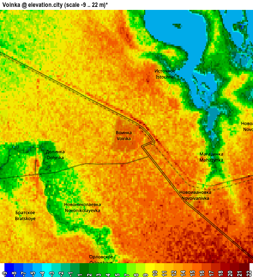 Zoom OUT 2x Voinka, Ukraine elevation map