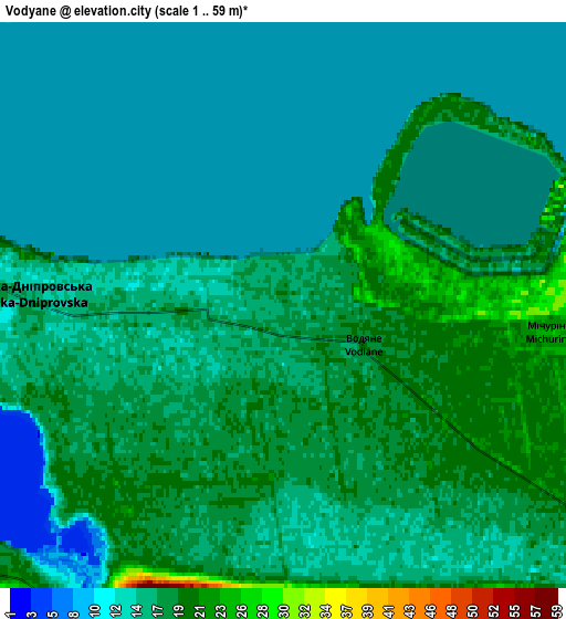 Zoom OUT 2x Vodyane, Ukraine elevation map