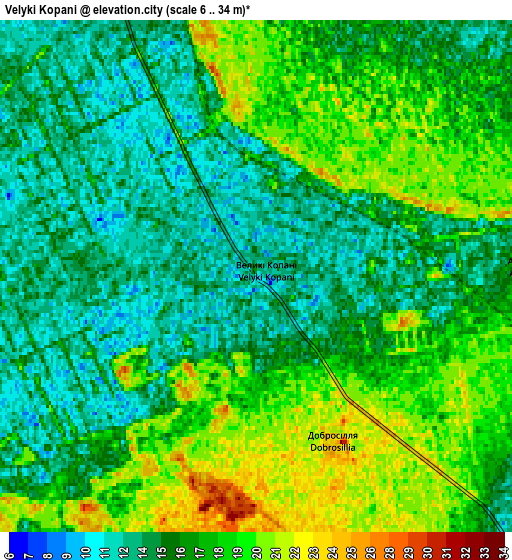 Zoom OUT 2x Velyki Kopani, Ukraine elevation map