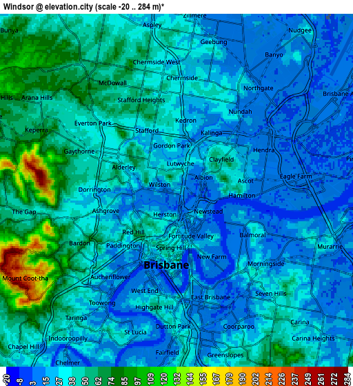 Zoom OUT 2x Windsor, Australia elevation map