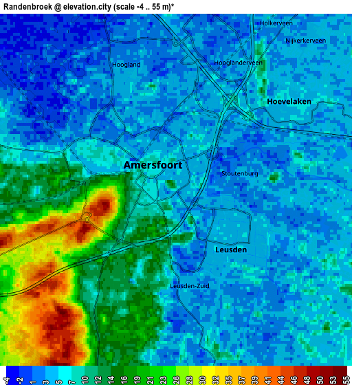 Zoom OUT 2x Randenbroek, Netherlands elevation map