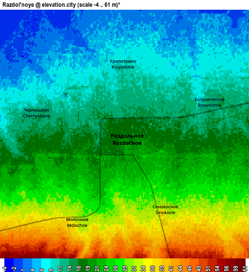 Zoom OUT 2x Razdol’noye, Ukraine elevation map