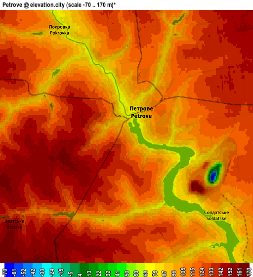 Zoom OUT 2x Petrove, Ukraine elevation map