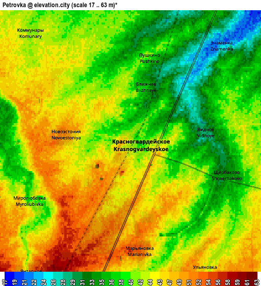 Zoom OUT 2x Petrovka, Ukraine elevation map