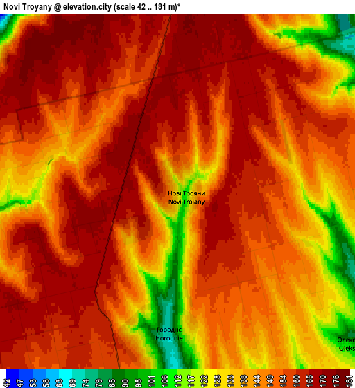 Zoom OUT 2x Novi Troyany, Ukraine elevation map