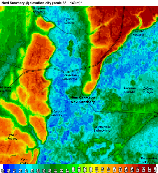 Zoom OUT 2x Novi Sanzhary, Ukraine elevation map