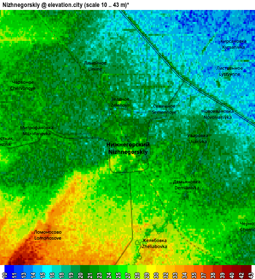 Zoom OUT 2x Nizhnegorskiy, Ukraine elevation map