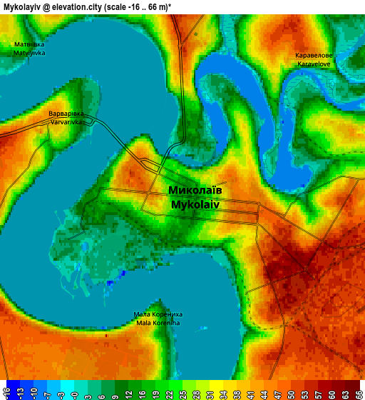 Zoom OUT 2x Mykolayiv, Ukraine elevation map