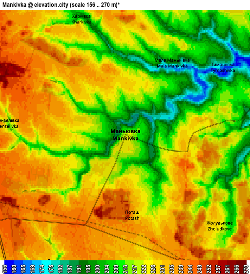 Zoom OUT 2x Mankivka, Ukraine elevation map