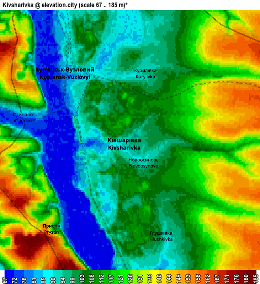 Zoom OUT 2x Kivsharivka, Ukraine elevation map