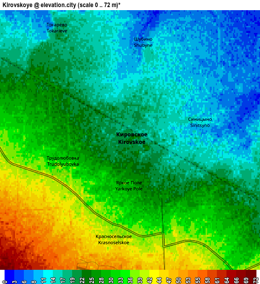 Zoom OUT 2x Kirovskoye, Ukraine elevation map