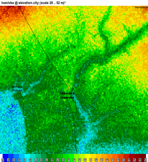 Zoom OUT 2x Ivanivka, Ukraine elevation map