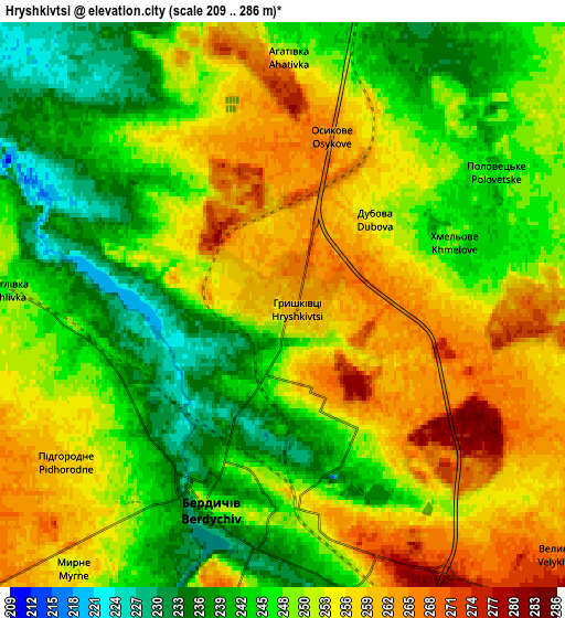 Zoom OUT 2x Hryshkivtsi, Ukraine elevation map