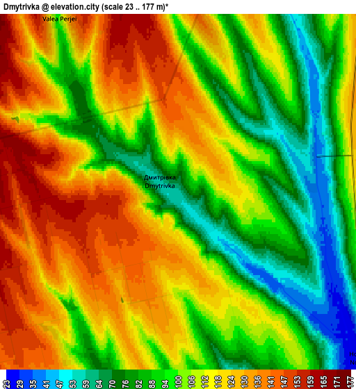 Zoom OUT 2x Dmytrivka, Ukraine elevation map