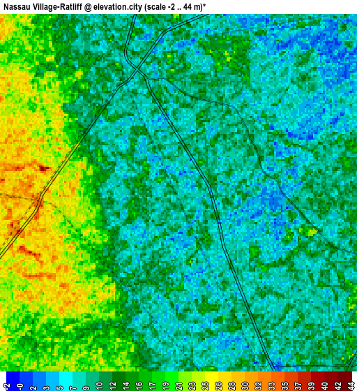 Zoom OUT 2x Nassau Village-Ratliff, United States elevation map