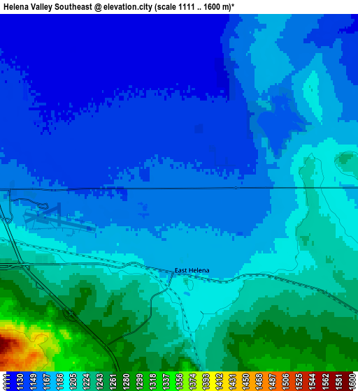 Zoom OUT 2x Helena Valley Southeast, United States elevation map