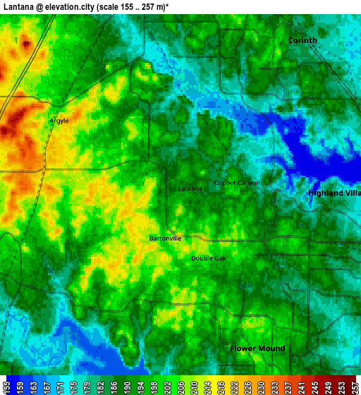 Zoom OUT 2x Lantana, United States elevation map