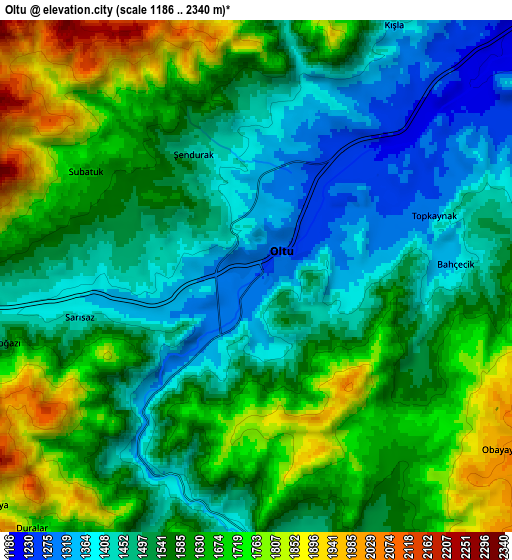 Zoom OUT 2x Oltu, Turkey elevation map