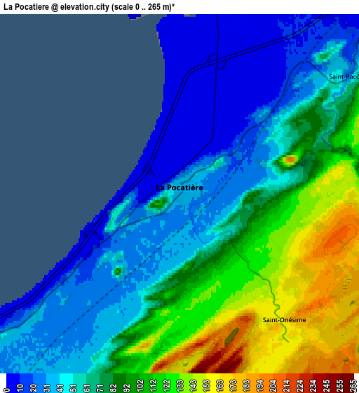 Zoom OUT 2x La Pocatière, Canada elevation map