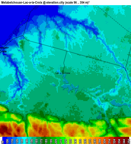 Zoom OUT 2x Metabetchouan-Lac-a-la-Croix, Canada elevation map