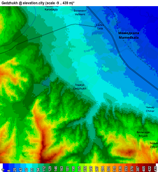 Zoom OUT 2x Gedzhukh, Russia elevation map