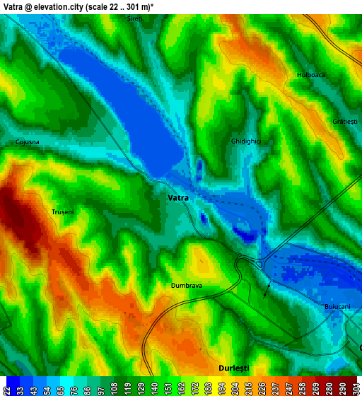Zoom OUT 2x Vatra, Moldova elevation map