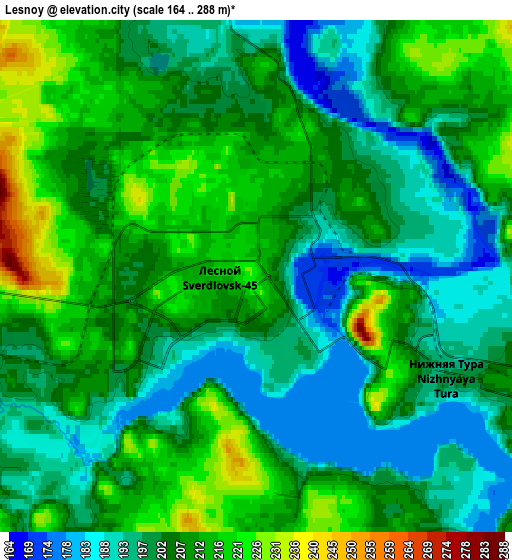 Zoom OUT 2x Lesnoy, Russia elevation map