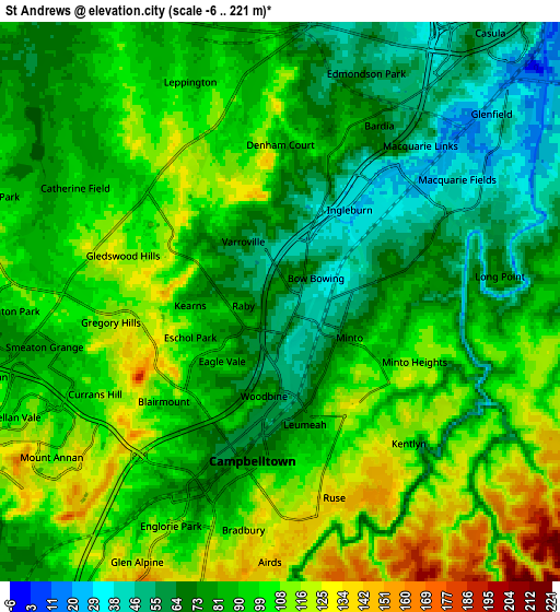 Zoom OUT 2x St Andrews, Australia elevation map