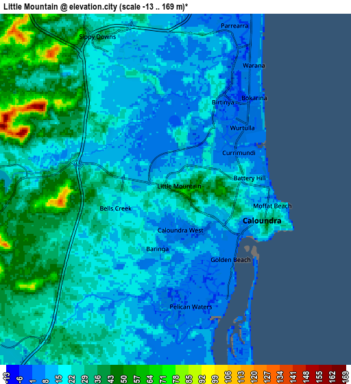 Zoom OUT 2x Little Mountain, Australia elevation map