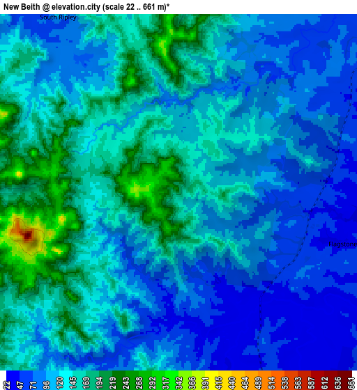 Zoom OUT 2x New Beith, Australia elevation map