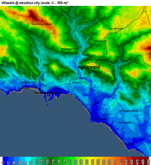 Zoom OUT 2x Villaseta, Italy elevation map