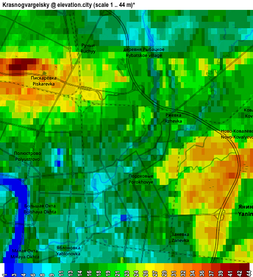 Zoom OUT 2x Krasnogvargeisky, Russia elevation map