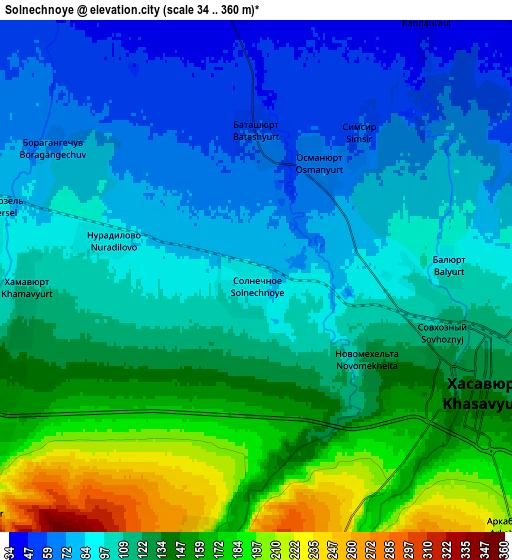 Zoom OUT 2x Solnechnoye, Russia elevation map