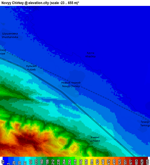 Zoom OUT 2x Novyy Chirkey, Russia elevation map