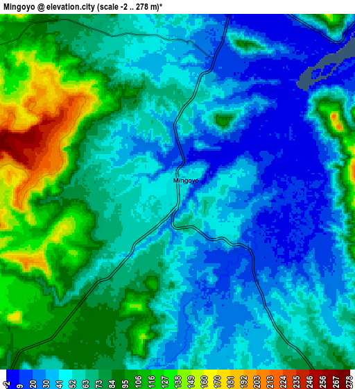 Zoom OUT 2x Mingoyo, Tanzania elevation map