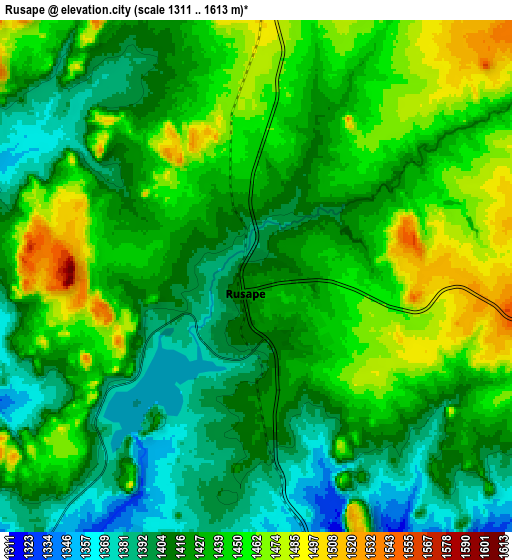 Zoom OUT 2x Rusape, Zimbabwe elevation map